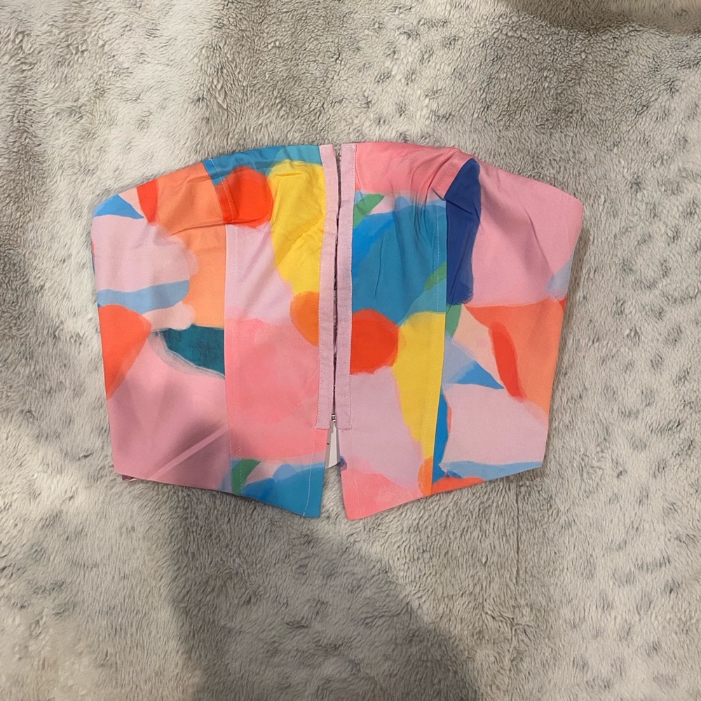 Princess Polly Multicolor Strapless Top